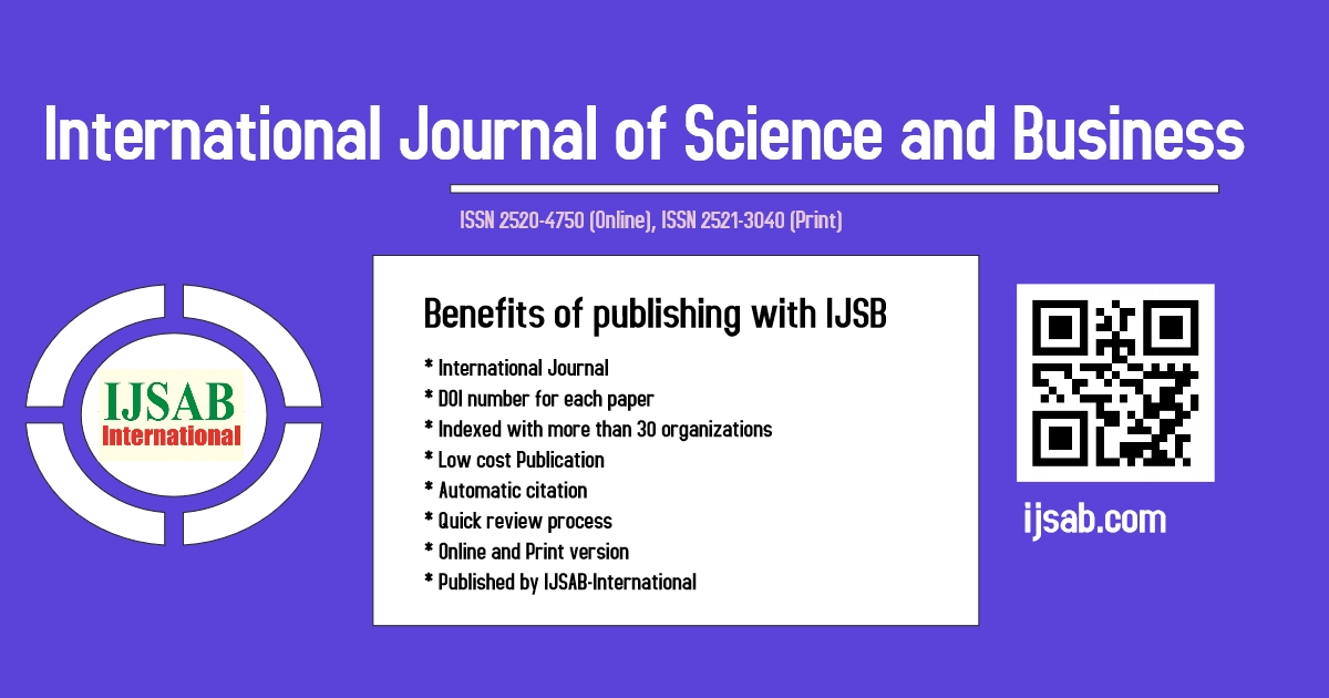 International Journal of Science and Business (IJSB)